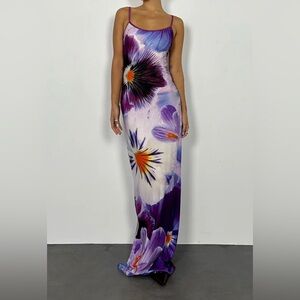 With Harper Lu Indigo Slip Dress